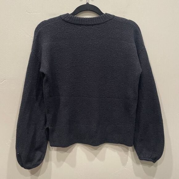 Madewell Payton Pullover Sweater in Coziest Yarn Black - Size: XXS - Picture 4 of 8